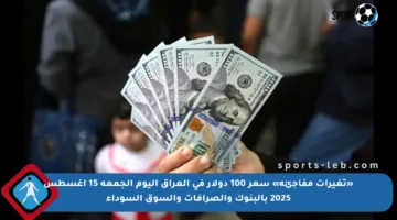 «تغيرات مفاجئة» سعر 100 دولار في العراق اليوم الجمعة 15 أغسطس 2025 بالبنوك والصرافات والسوق السوداء